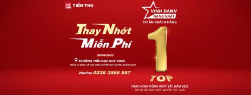 HEAD Tiến Thu 2 Tri Ân Khách Hàng - Thay Nhớt Miễn Phí, Tặng Voucher Dịch Vụ