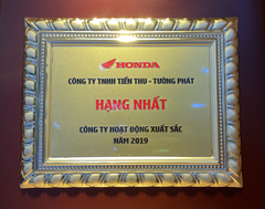 Hạng Nhất Công Ty Hoạt Động Xuất Sắc 2019