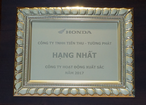 Hạng Nhất Công Ty Hoạt Động Xuất Sắc 2017