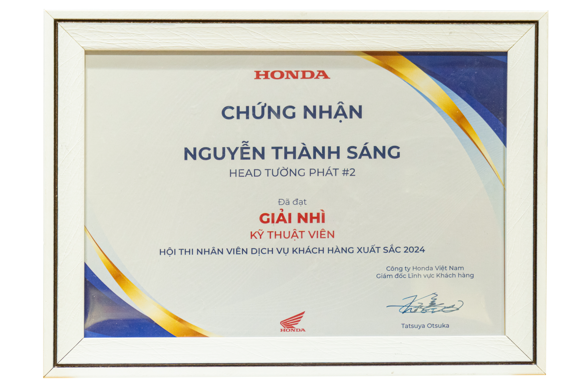 Giải Nhì hạng mục Kỹ Thuật Viên Xuất Sắc 2024